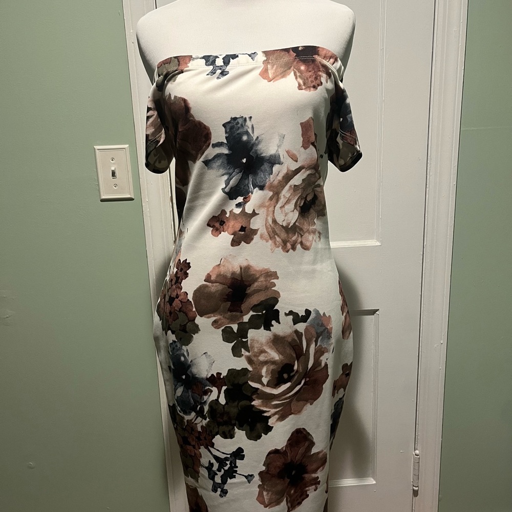 Floral Off-Shoulder Dress